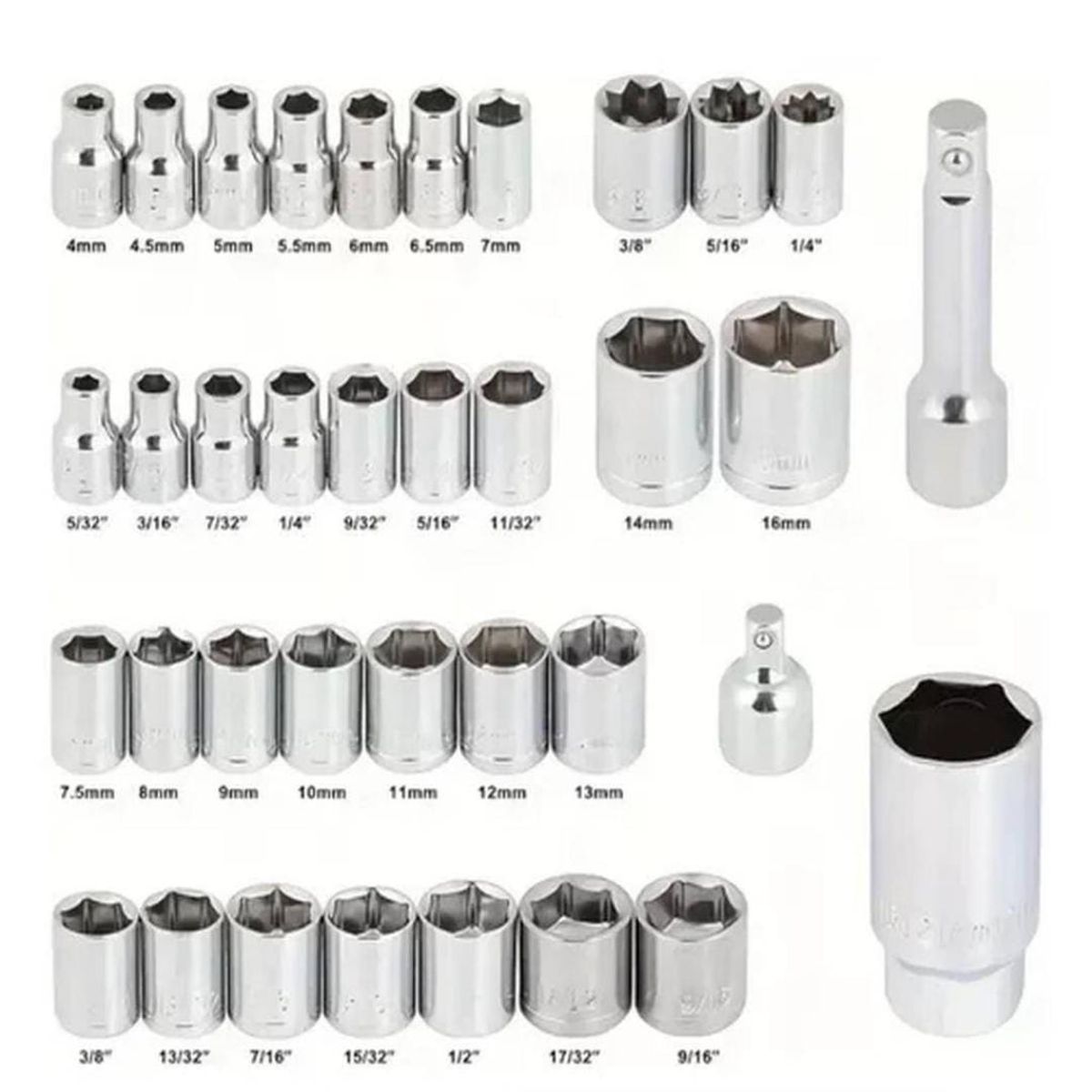 GENERICO - Juego De Herramientas De Dados 40 Piezas Moto Auto