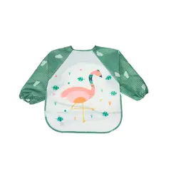 PUMUCKI - Babero Manga Larga 6-12M Verde