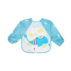 PUMUCKI - Babero Manga Larga 0-6M Celeste