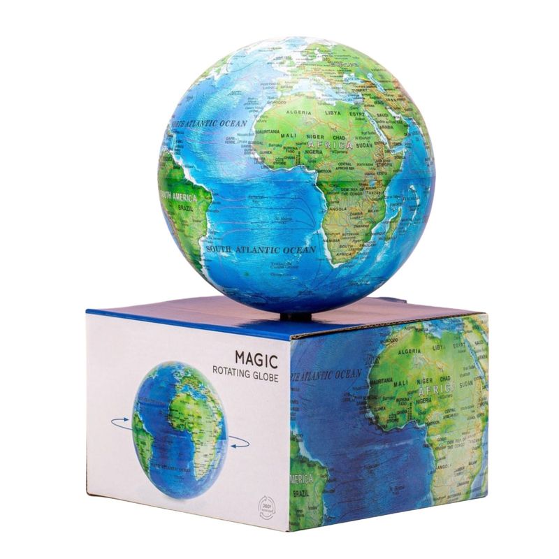 GENERICO - Globo Terráqueo Giratorio 360 Mundo Mapas Mapamundi