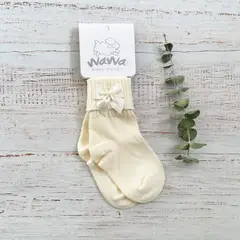 WAWA BABY DESIGN - Calcetines Wawa Beige Algodón Niña