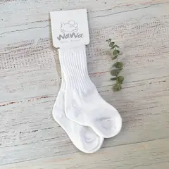 WAWA BABY DESIGN - Calcetines Wawa Blancos Algodón Niño