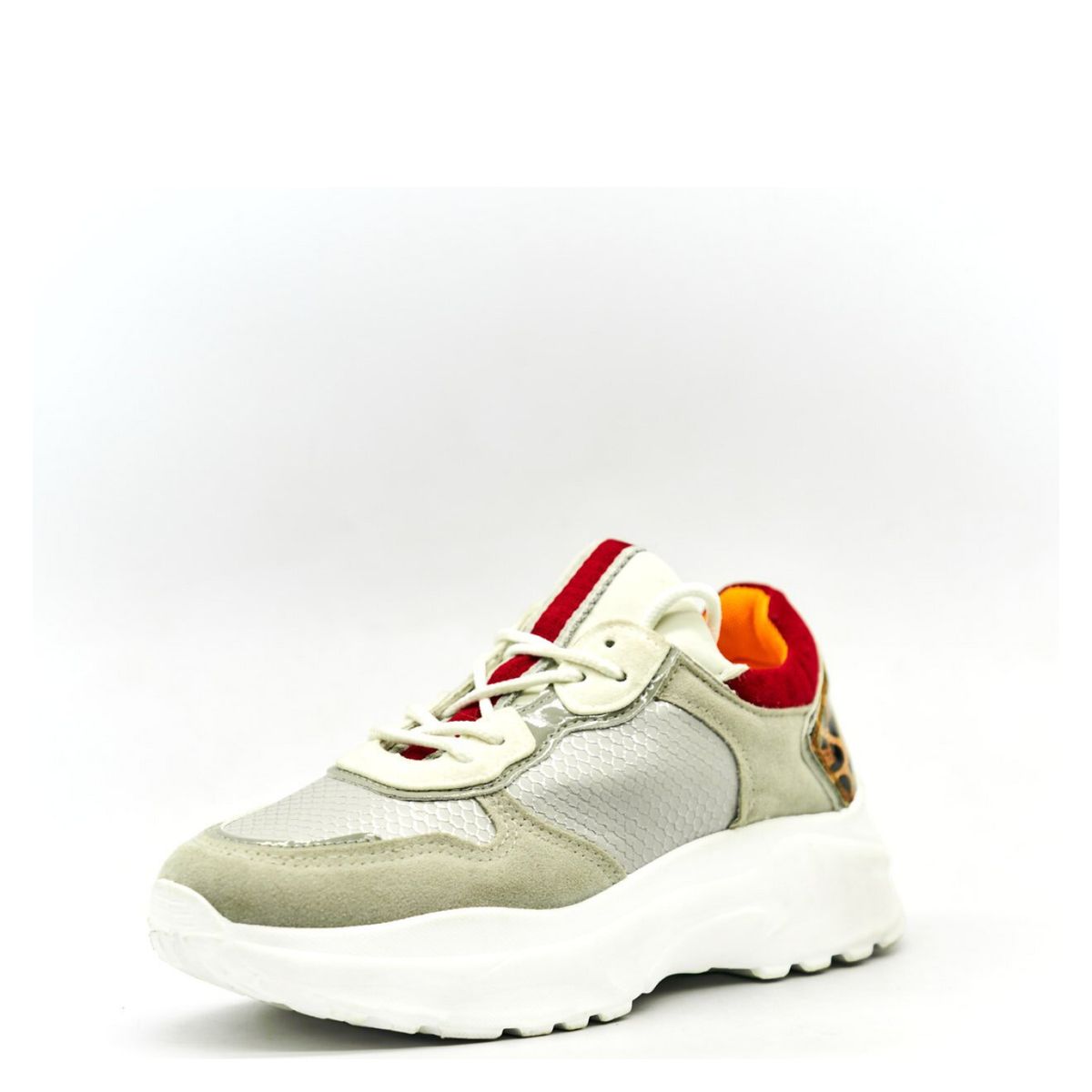 NEW WALK - Zapatilla Urbana Mujer Plateado