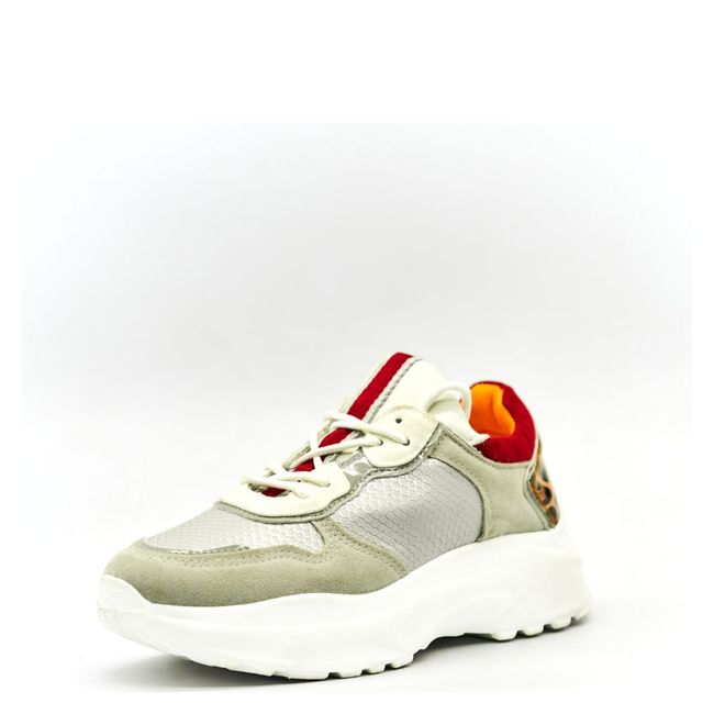 NEW WALK - Zapatilla Urbana Mujer Plateado