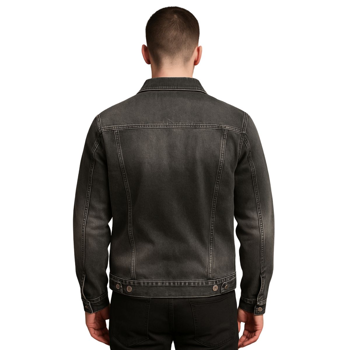 D'JOE - Chaqueta Denim Forro Polar Hombre