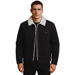 D'JOE - Chaqueta Denim Forro Polar Hombre