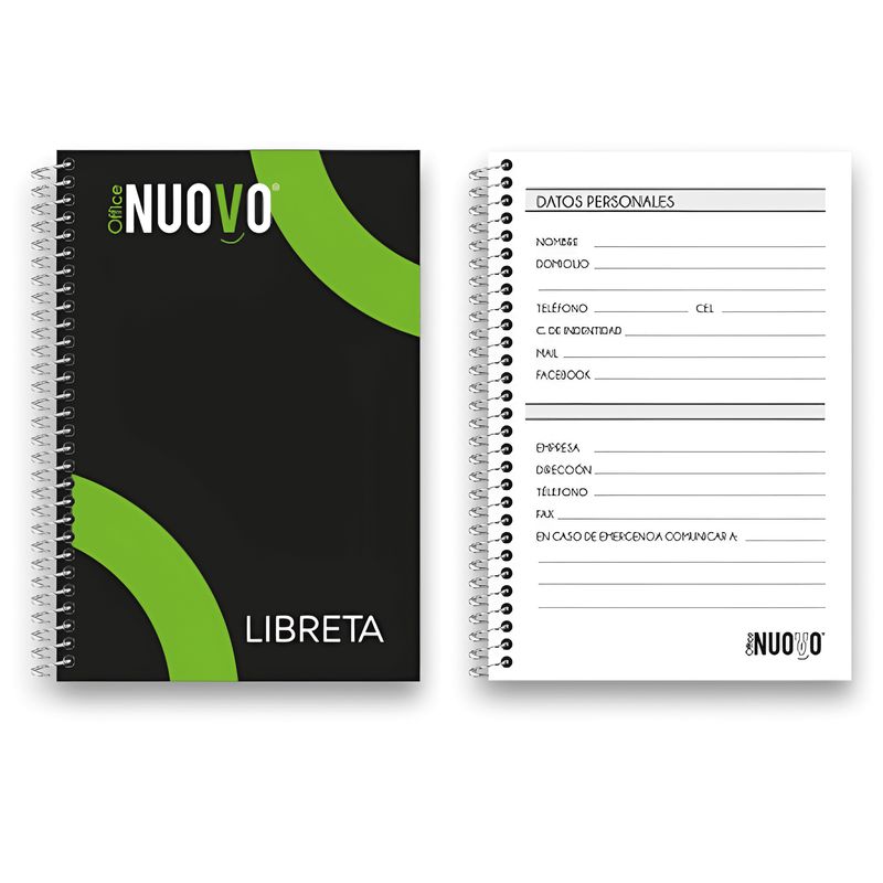 NUOVO - Libreta de apuntes con espiral