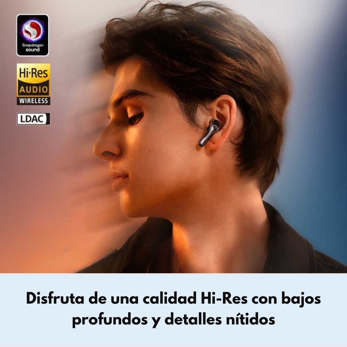 SOUNDPEATS - Audifonos Bluetooth ANC HiRes 26hr IPX5 SoundPEATS Air5 Pro Blanco