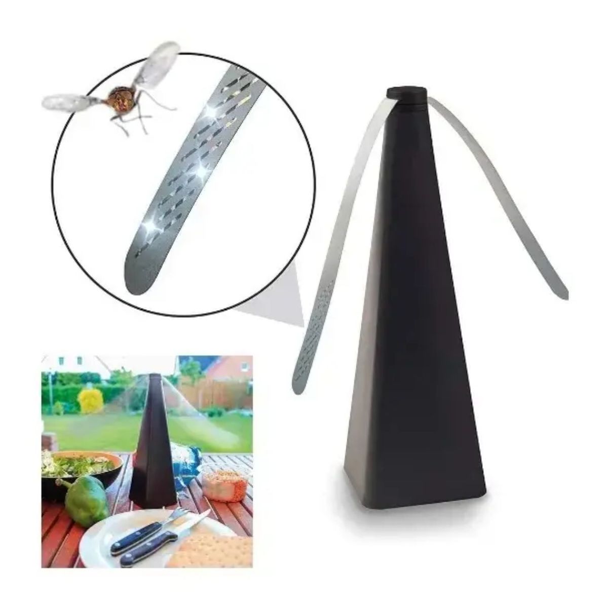 GENERICO - Abanico Ventilador Repelente De Moscas Insectos Automático