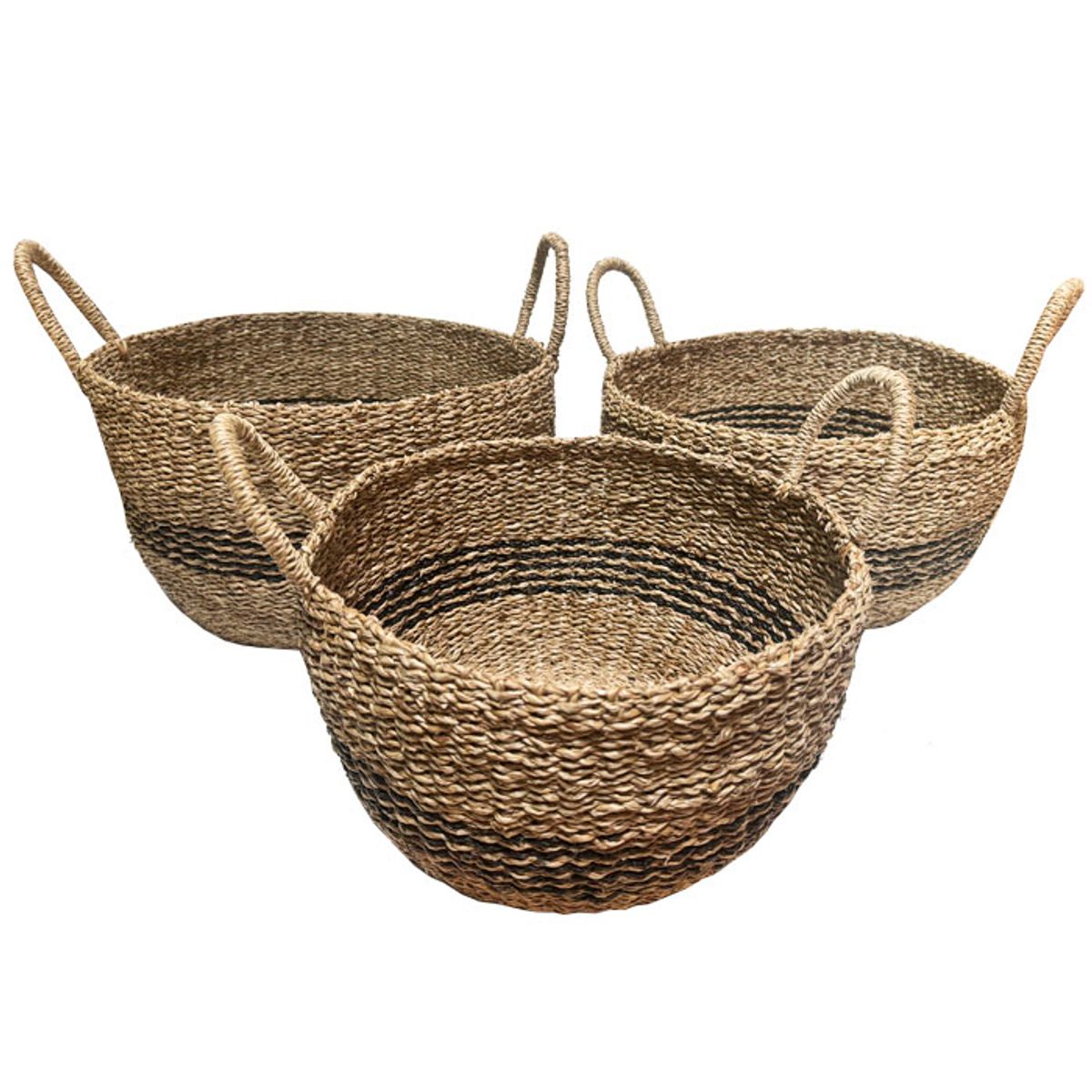 BRIC - Canasto Fibra Natural Set de 3