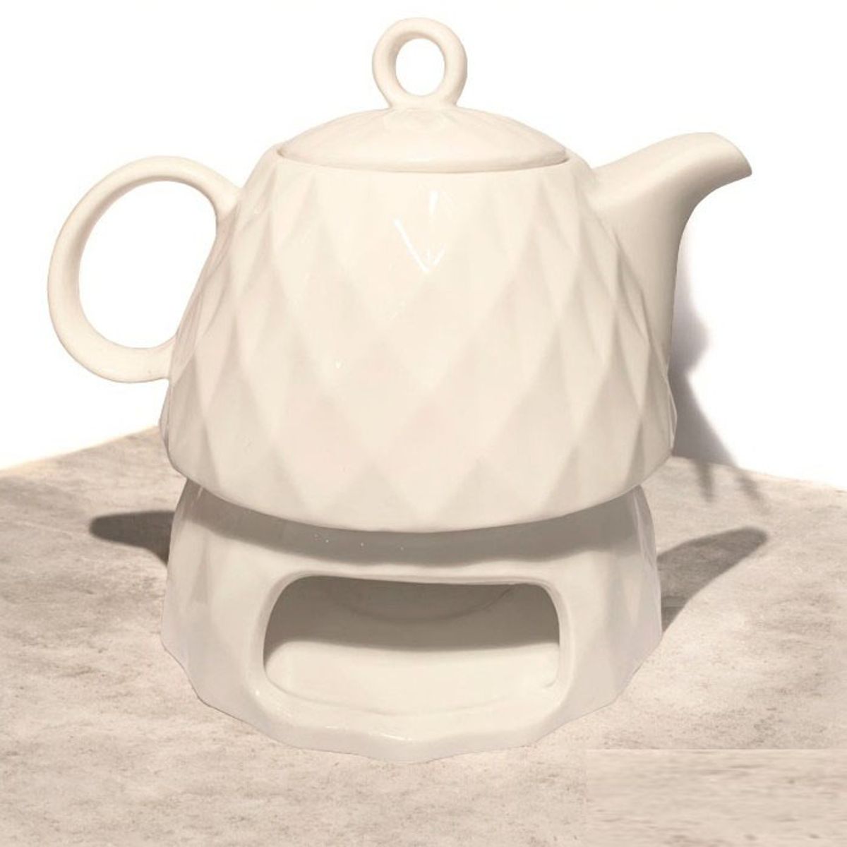 BRIC - Tetera Blanca de Porcelana