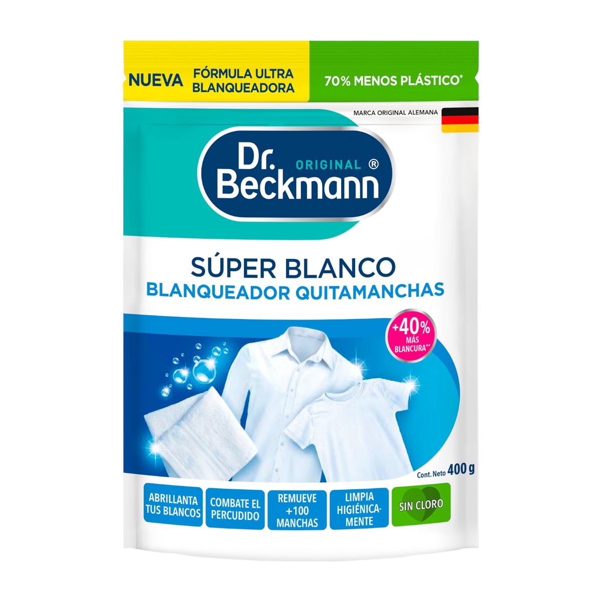 DR BECKMANN - Quitamanchas Blanqueador Super Blanco Dr. Beckmann 400gr