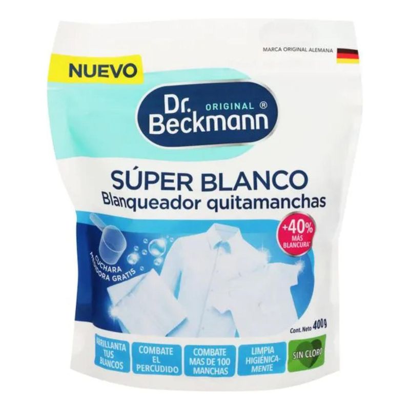 DR BECKMANN - Quitamanchas Blanqueador Super Blanco Dr. Beckmann 400gr