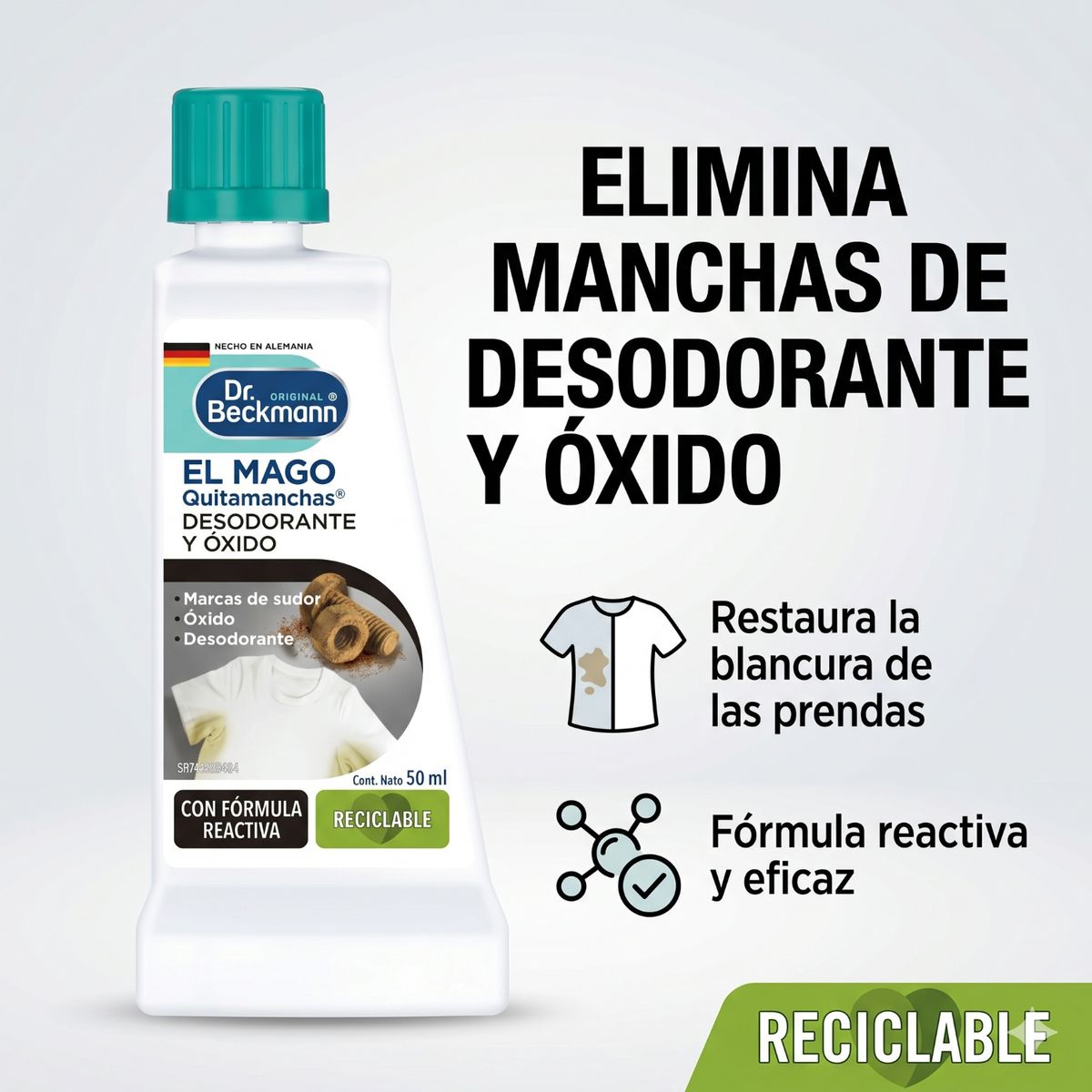DR BECKMANN - Quitamanchas Desodorante Y Oxido Dr. Beckmann 50ml
