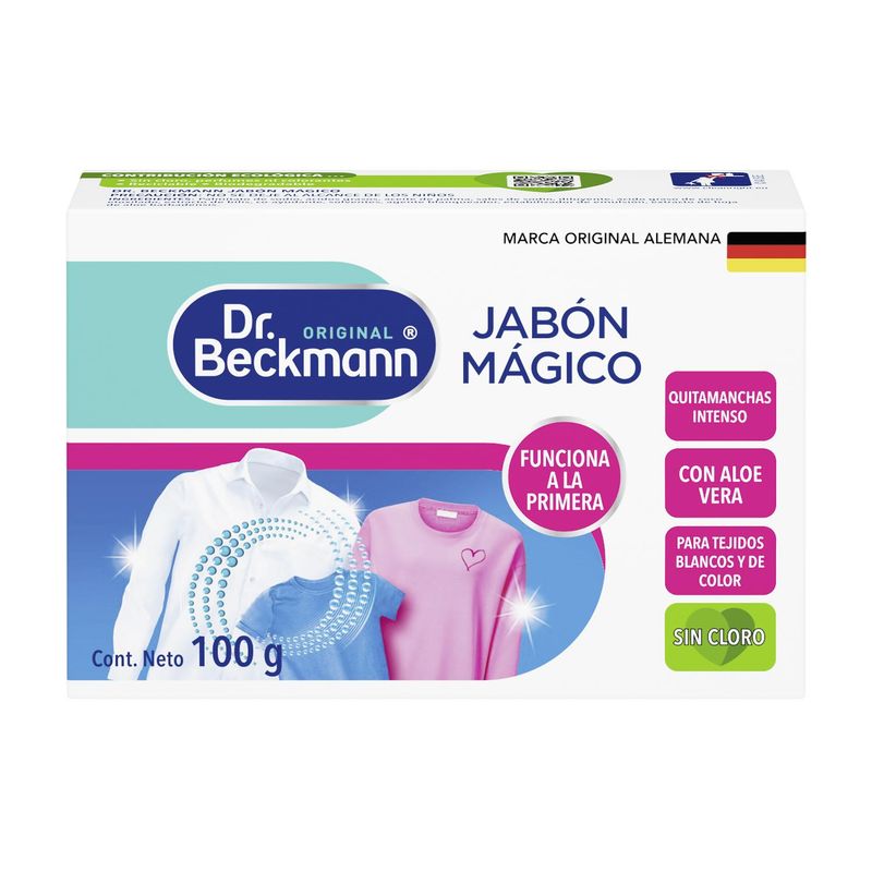 DR BECKMANN - Jabón Mágico Quitamanchas Para Ropa Y Tapicería 100grs