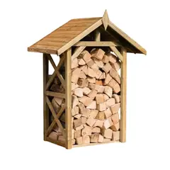 GENERICO - Leñeros De Madera Para Exterior Cobertizo Leña tratamiento exterior