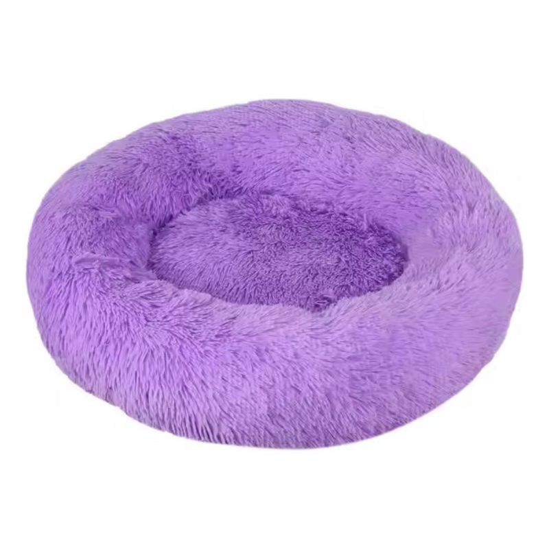 GENERICO - Cama De Felpa 80cm Para Mascotas Ideal Para Invierno Lila