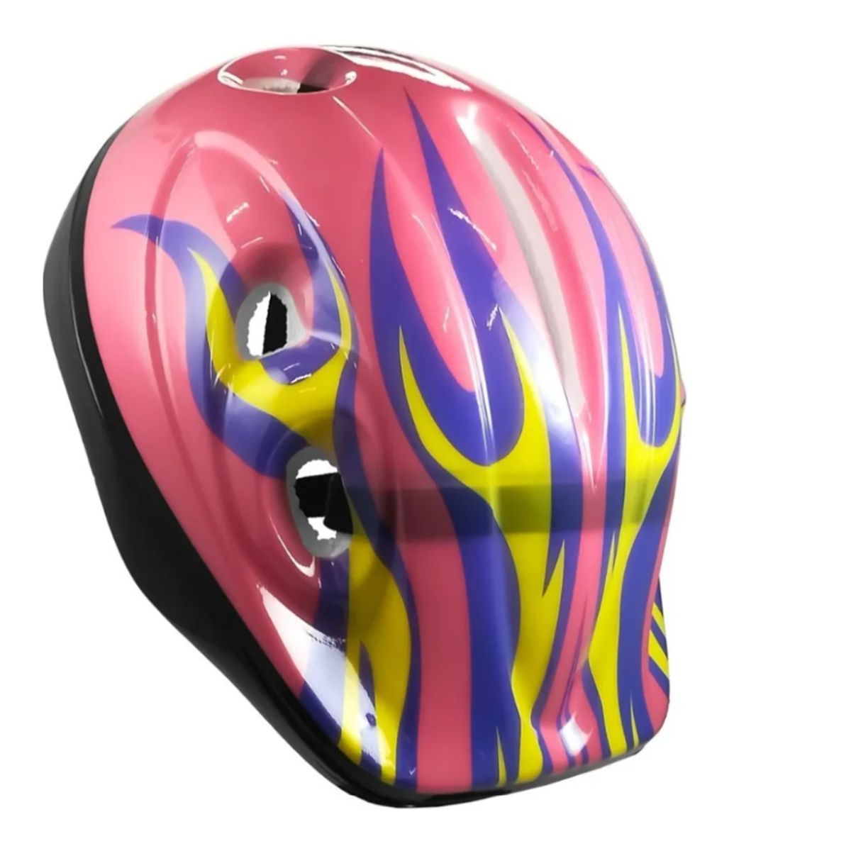 GENERICO - Casco + Set Protección Rodilleras Coderas Muñequeras Color Rosa