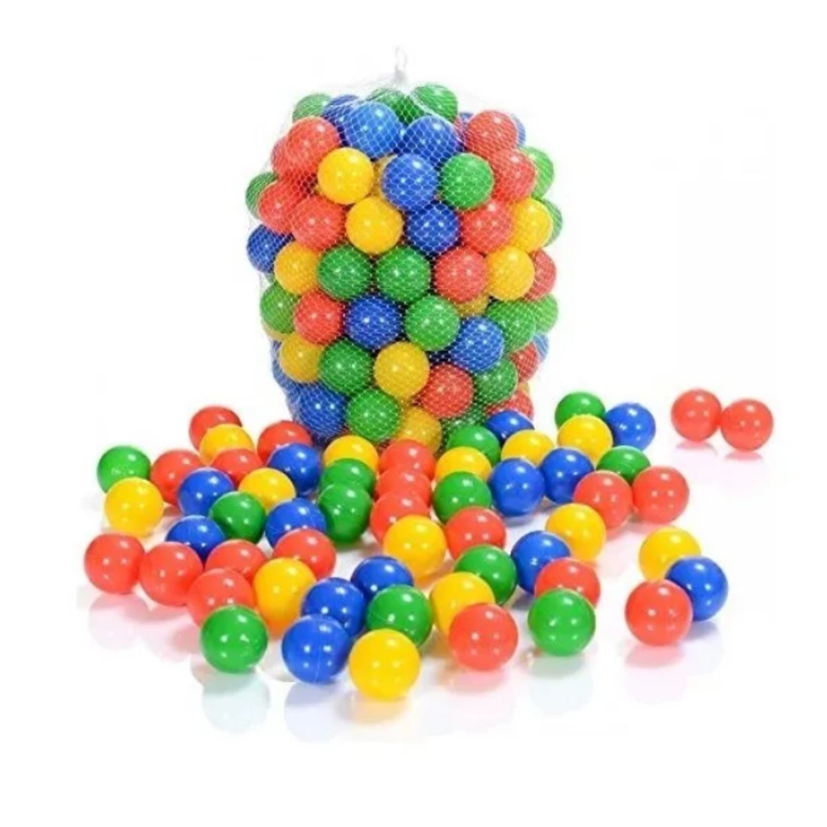 GENERICO - Pack 200 Pelotas Plásticas Para Piscina Colores Surtidos