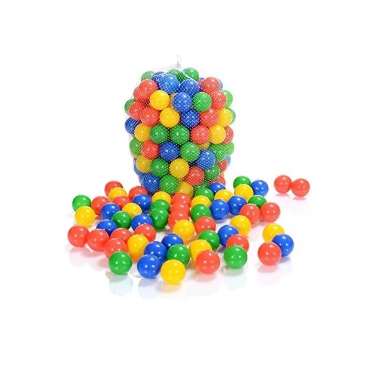 GENERICO - Pack 200 Pelotas Plásticas Para Piscina Colores Surtidos