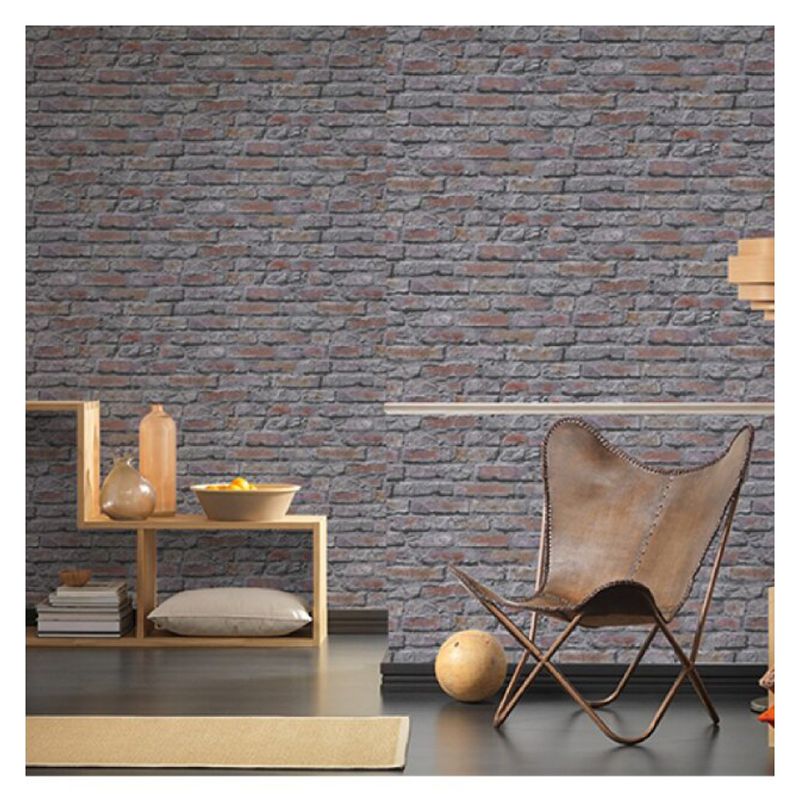 PAPELMURAL COM - Papel Mural Textura Ladrillo Gris
