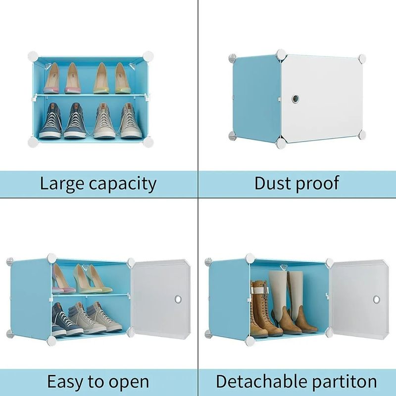 GENERICO - Organizador De Zapatos 6 Módulos Dormitorio Estante Baño