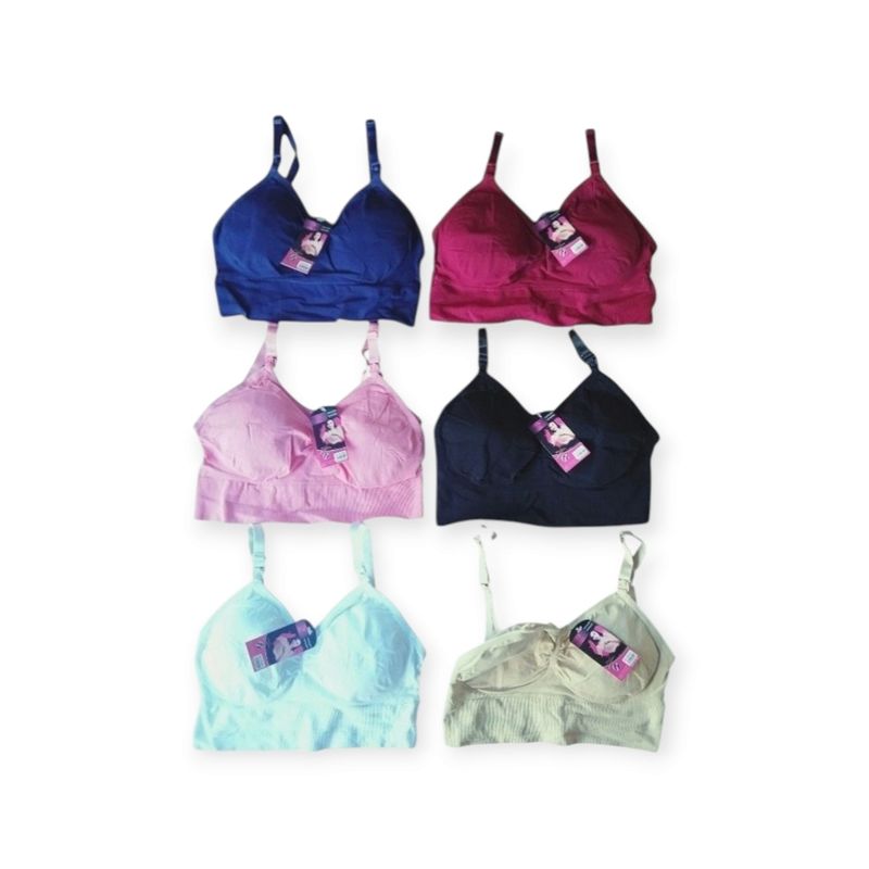 FASHIONS - Pack 6 sostenes maternales lactancia talla única