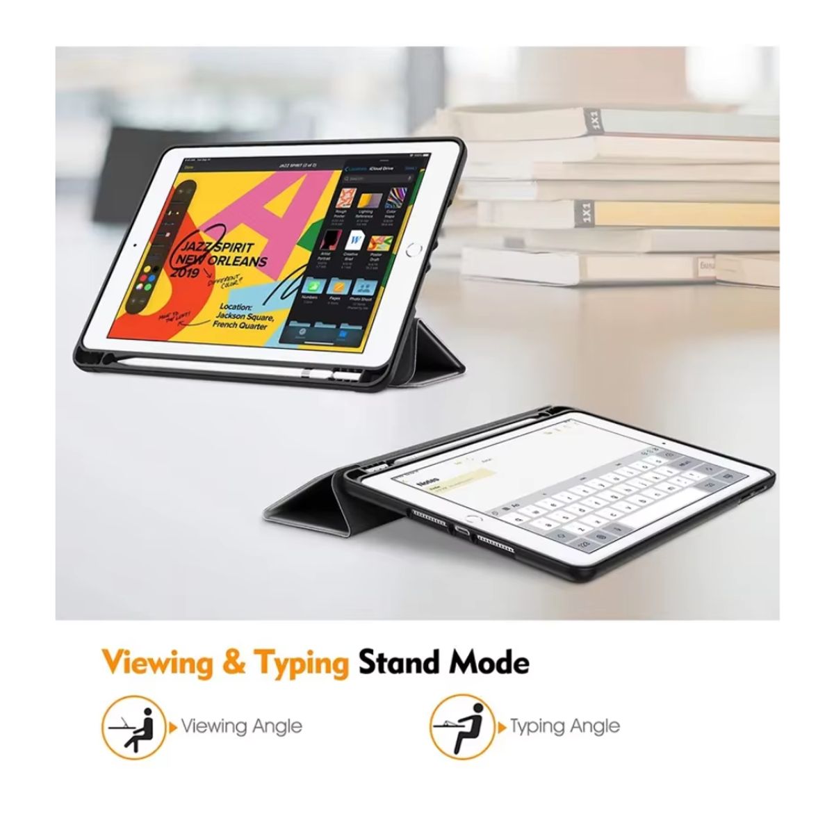 GENERICO - Funda Smart Cover Para iPad 10.2 / Air 3 10.5 Ranura de Lápiz