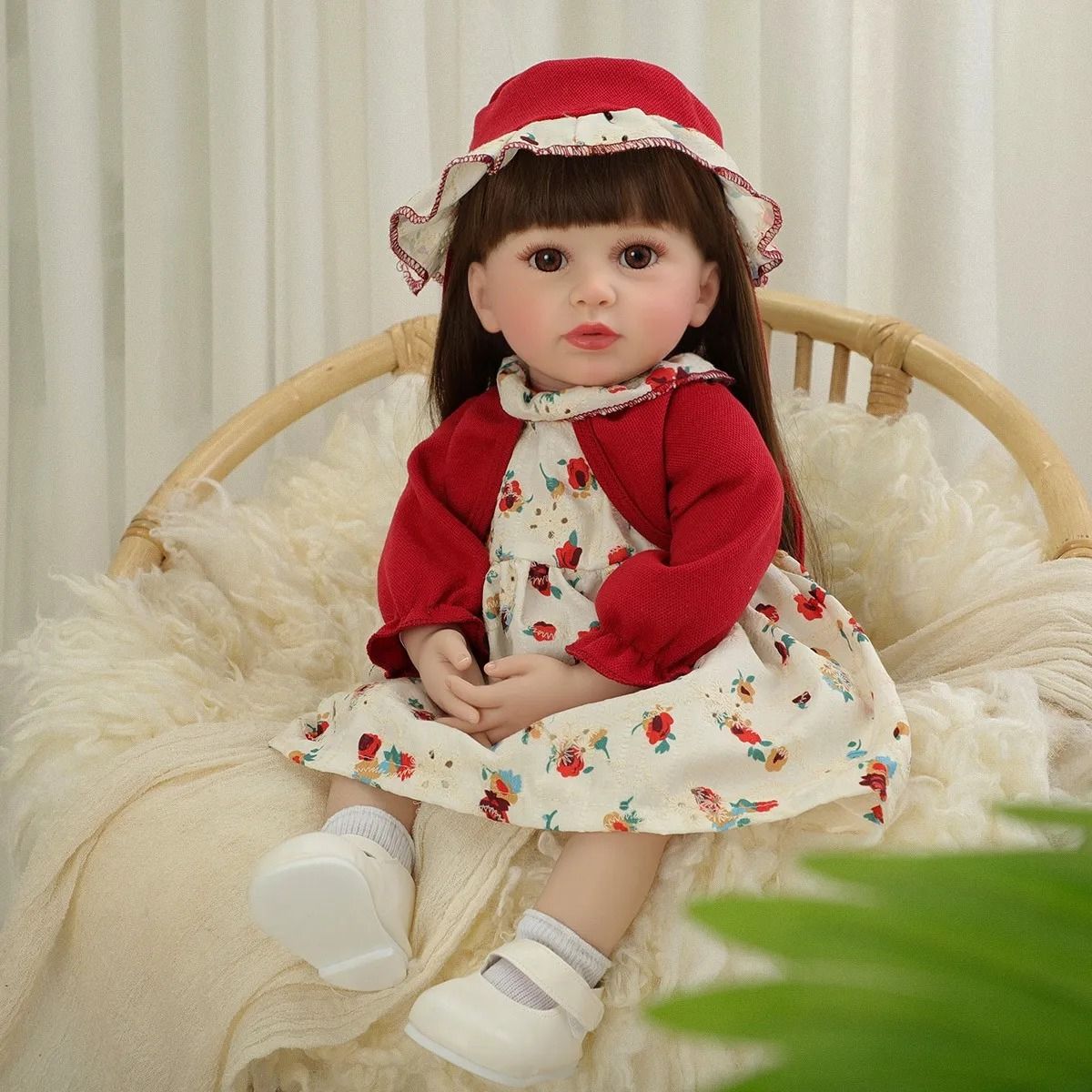 GENERICO - Muñeca Bebé Reborn Realista De Silicona 55 cm