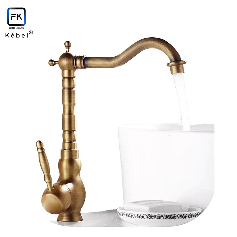 GENERICO - Llave Monomando CocinaVanitorio Vintage Archaize Kébel FK