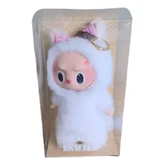 GENERICO - Peluche Labubu Blanco En Caja Regalo Novedad