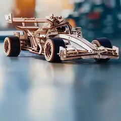 ROBOTIME - Puzzle 3D de Madera Racing Car – Auto de Fórmula 1