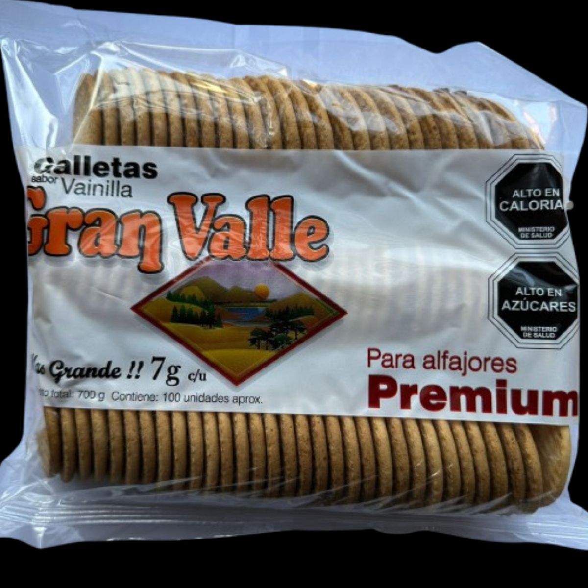 GENERICO - Galletas Alfajor Gran Valle Vainilla 100 Unidades