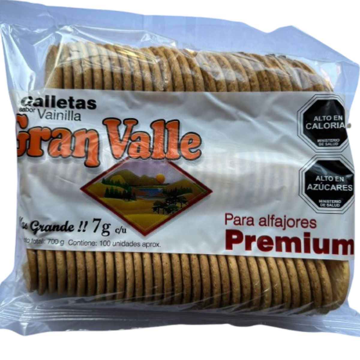 GENERICO - Galletas Alfajor Gran Valle Vainilla 100 Unidades