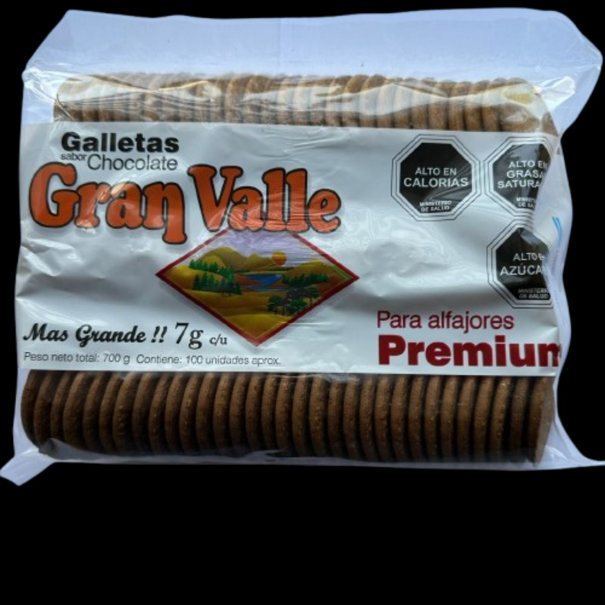GENERICO - Galletas Tapas De Alfajor Gran Valle Chocolate 100un