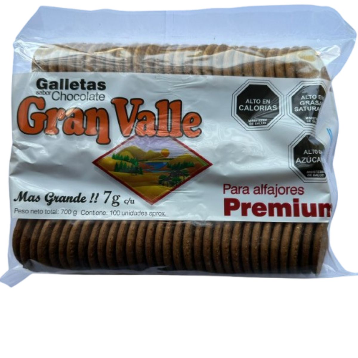 GENERICO - Galletas Tapas De Alfajor Gran Valle Chocolate 100un