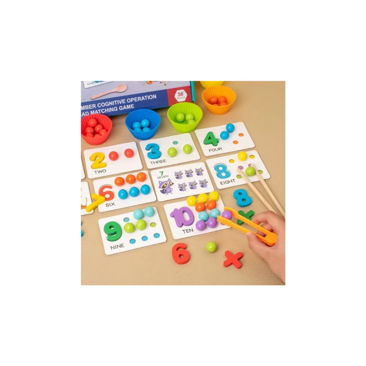 GENERICO - Juego Montessori Matemáticas Didáctico De Madera