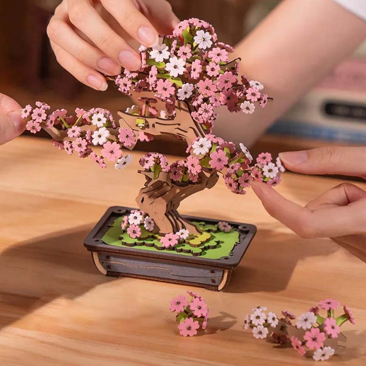 ROBOTIME - Puzzle 3D de Madera Sakura Bonsai Robotime