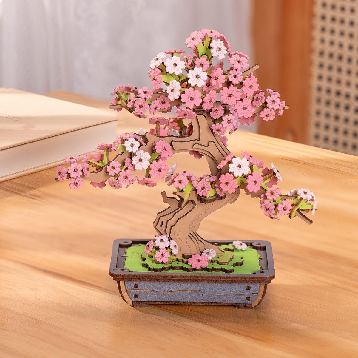 ROBOTIME - Puzzle 3D de Madera Sakura Bonsai Robotime