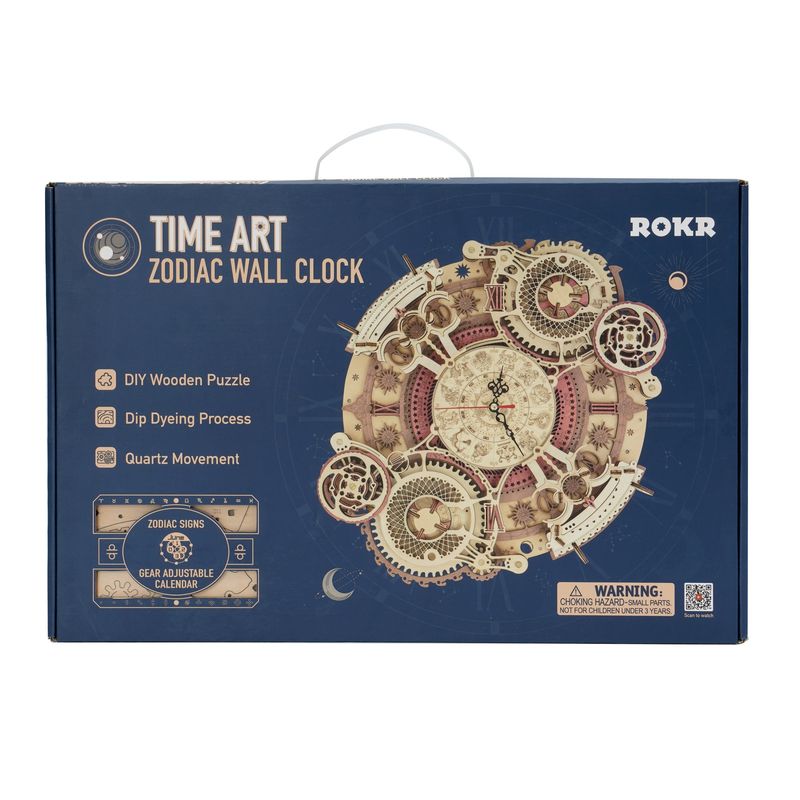 ROBOTIME - Reloj Zodiacal de Madera Robotime  Puzzle 3D Mural Astral
