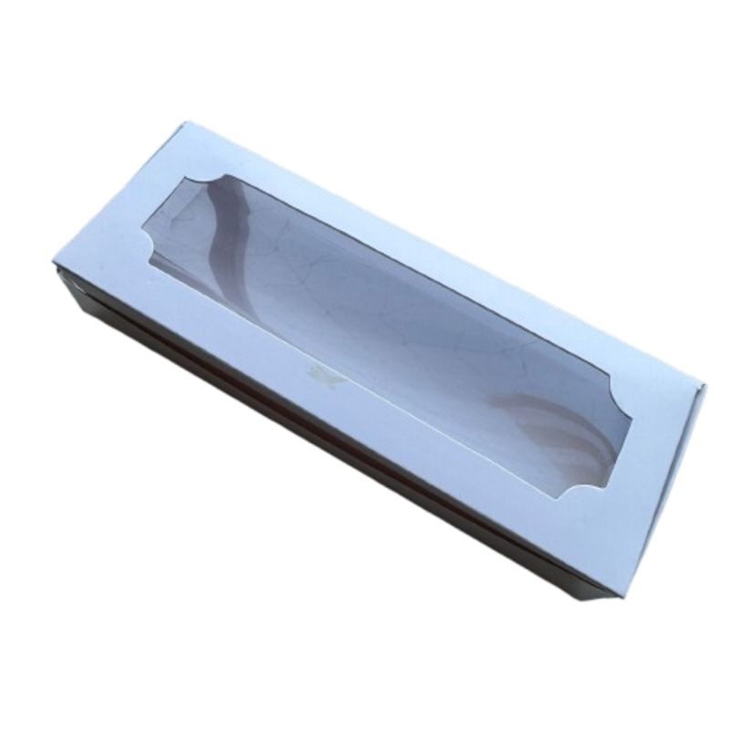 GENERICO - Caja E con Ventana para 3 Alfajores 19x7x3 cm
