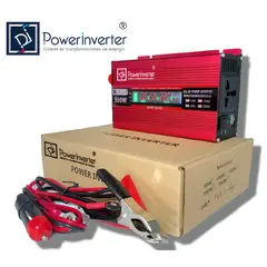 GENERICO - INVERSOR DE VOLTAJE 12VDC220VAC 500W - 1000W PEAK - MDF - PRO