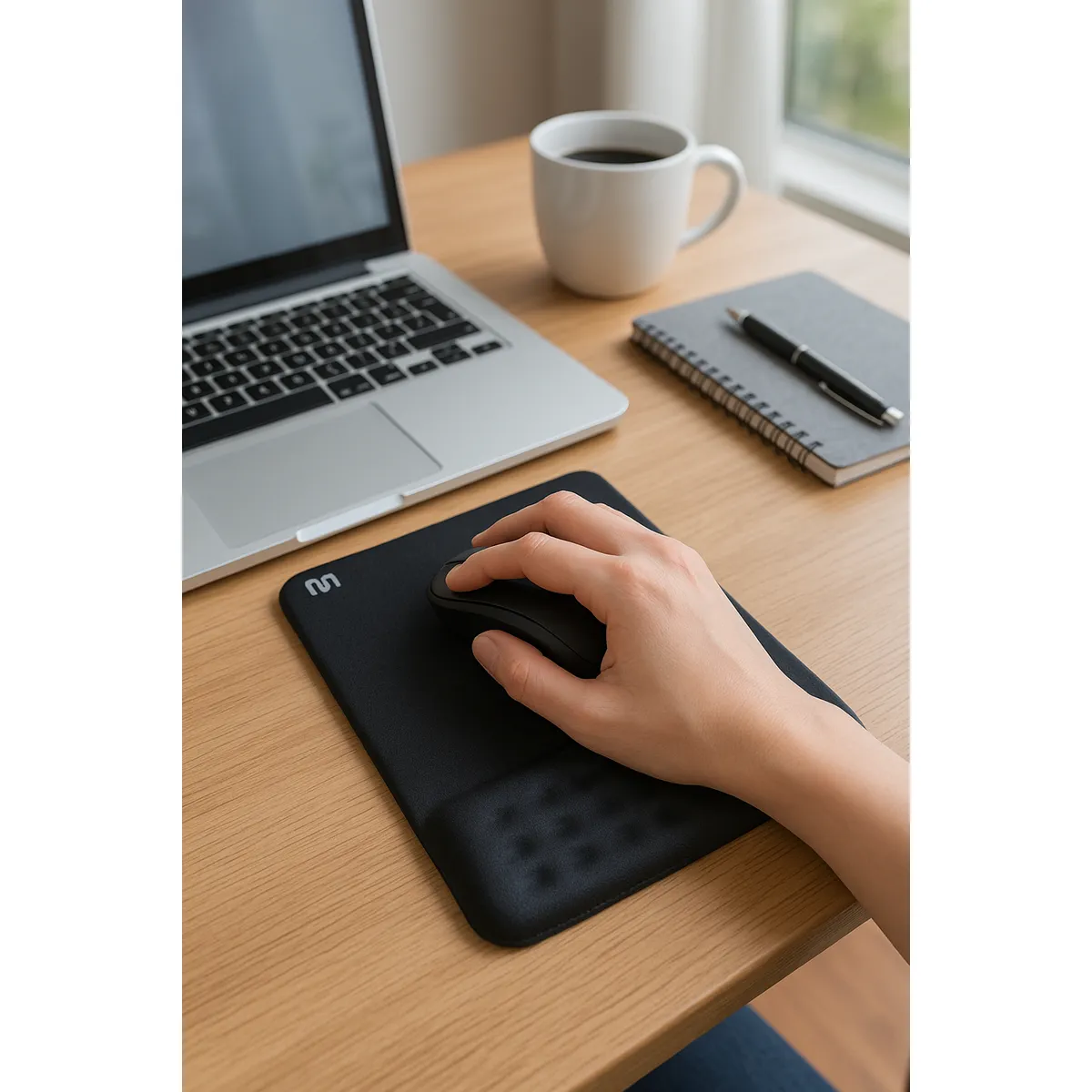 Mouse Pad Con Apoya Muñecas Gel Multilaser AC365, marca MULTILASER - Foto 2