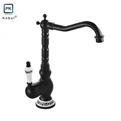 GENERICO - Llave Monomando CocinaVanitorio Vintage Black Ceramic Kébel FK