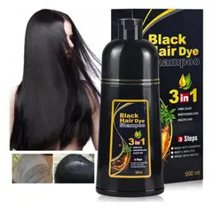 DEXE - Shampoo Tinte 3 En 1 Cubre Canas Con Argán Color Negro
