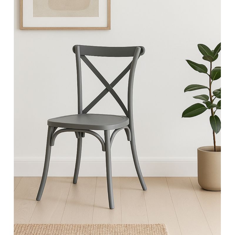 GENERICO - Silla Crossback Gris Aurora