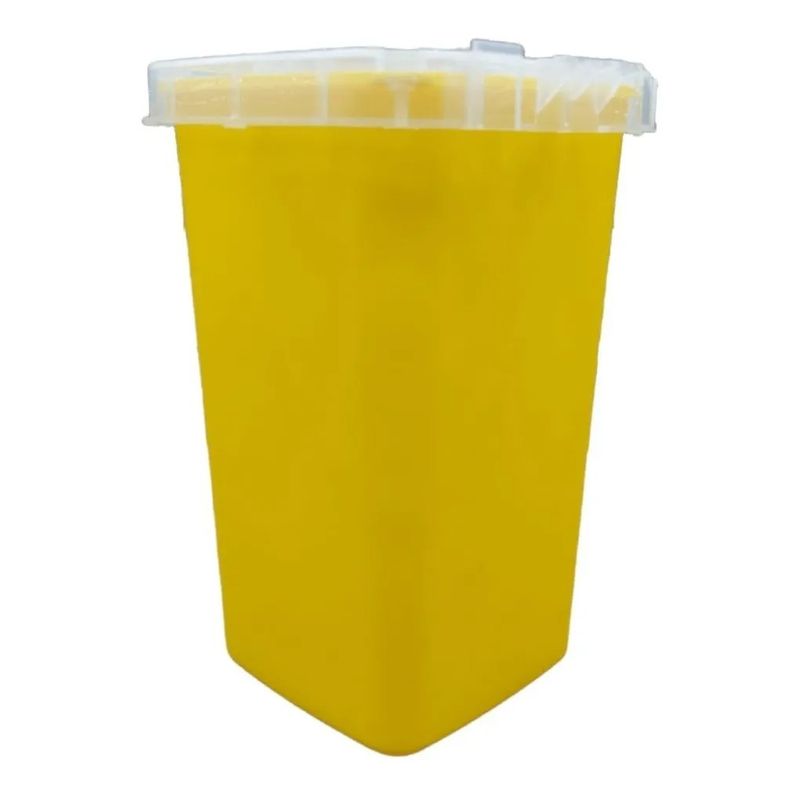 GENERICO - Contenedor De Cuchillas Barberia Agujas De Tatuajes Amarillo
