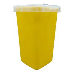 GENERICO - Contenedor De Cuchillas Barberia Agujas De Tatuajes Amarillo
