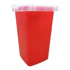 GENERICO - Contenedor De Cuchillas Barberia Agujas De Tatuajes Rojo