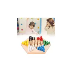 GENERICO - Juego De Mesa Tablero Chino De Madera Juego Didáctico